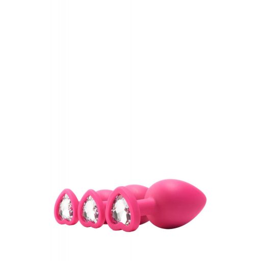/ Flirts anal training kit - anál plug szett (3db) - pink