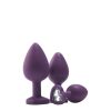 Flirts anal training kit - anál plug szett (3db) - lila