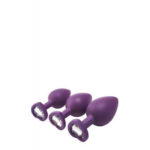 Flirts anal training kit - anál plug szett (3db) - lila