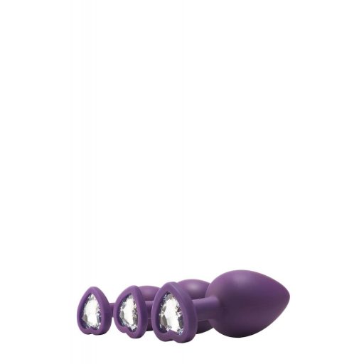 Flirts anal training kit - anál plug szett (3db) - lila