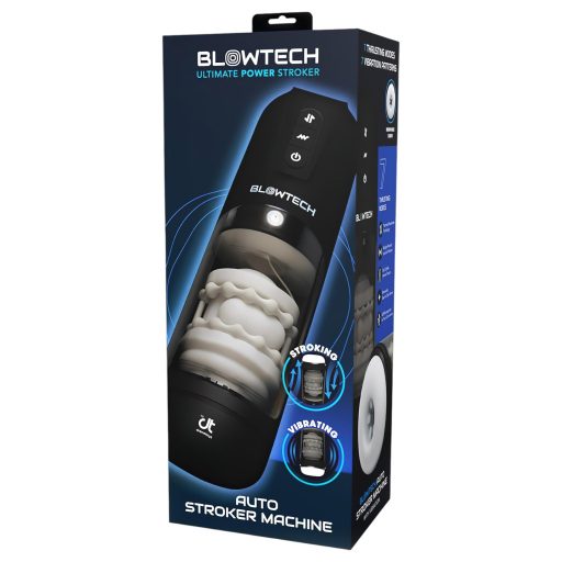 / Dreamtoys Blowtech - rezgő, fel-le mozgó maszturbátor (fekete)