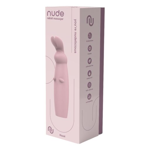 Nude Hazel - akkus nyuszis csikló vibrátor (lila)