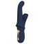 Goddess Iris - gyöngyös nyuszis csiklókaros vibrátor (kék)
