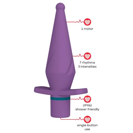 Dreamtoys Love Signal - vibráló anál plug (lila)