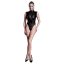 Allure Femme Fatale - áttetsző betétes body (fekete)