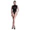 Allure Femme Fatale - áttetsző betétes body (fekete)