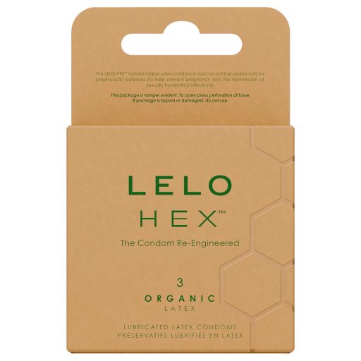 LELO Hex Organic - potencia óvszer (3db)