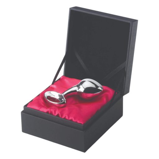 Njoy L - nagy fém anál plug (ezüst)