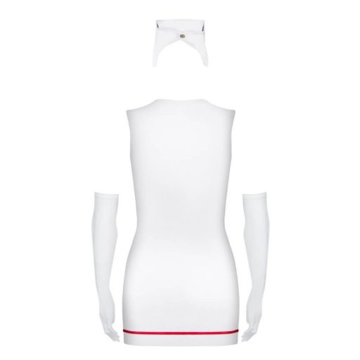 Obsessive Emergency - nővérke jelmez szett - fehér (S/M)