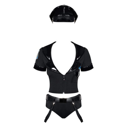 Obsessive Police - rendőrnő jelmez szett (S/M)