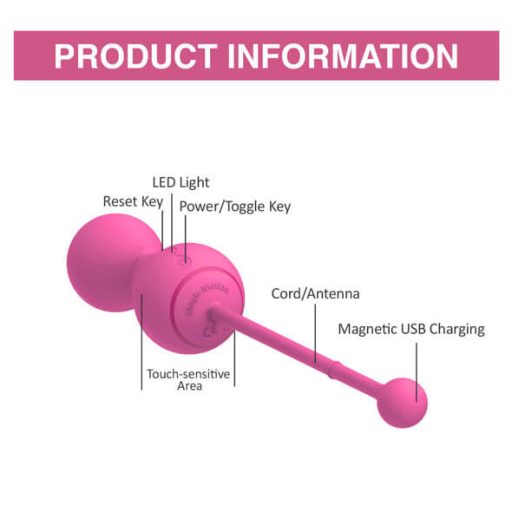 Magic Motion Kegel Master - Okos gésagolyó duó (pink)