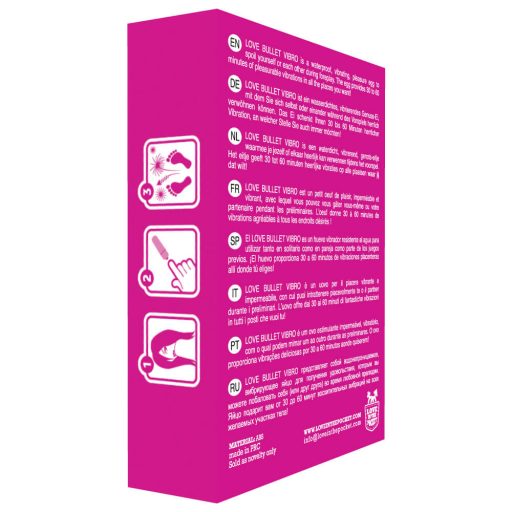Love Bullet - vízálló mini vibrátor (pink)
