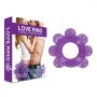 Love Ring - puha gömbös péniszgyűrű (lila)
