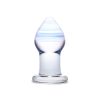 GLAS Amethyst Rain - üveg anál plug (átlátszó lila)