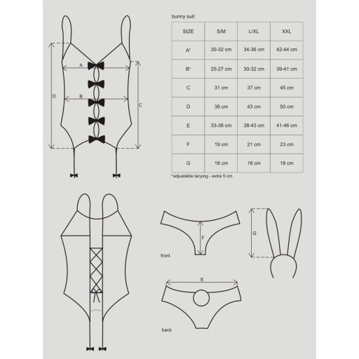 Obsessive - Nyuszilány jelmez (pink)