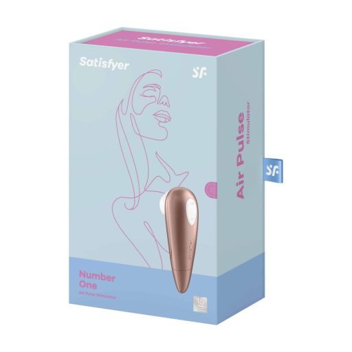 Satisfyer 1 Number One - léghullámos csiklóizgató (barna)