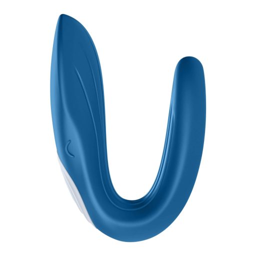 Satisfyer Double Whale - 2 motoros párvibrátor (kék)