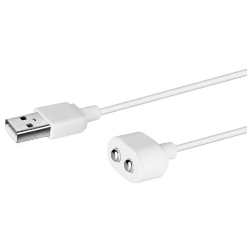 Satisfyer - mágneses USB töltőkábel - 2 db (fehér)