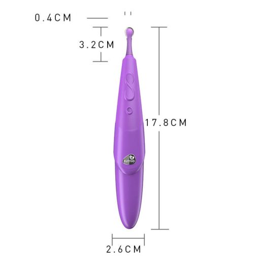 Zumio Soft - akkus csikló vibrátor (lila)