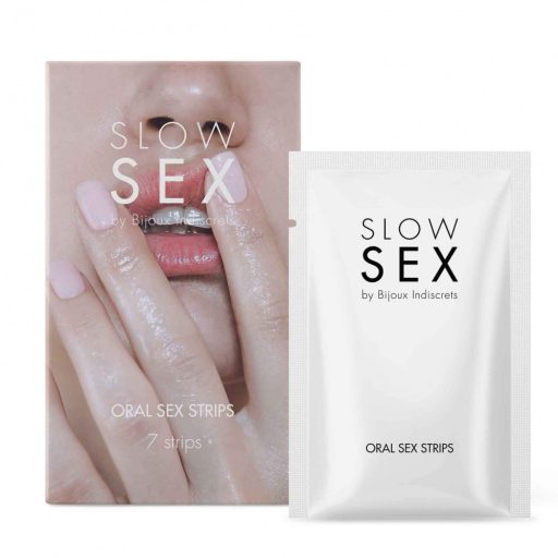 Slow Sex - ehető orál szex lapok - menta (7db)