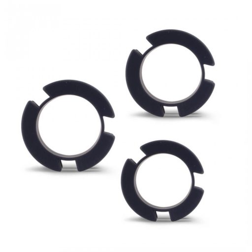 LOCK A WILLY - szilikon pénisz ketrec lakattal (fekete)