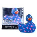   My Duckie Romance 2.0 - szíves kacsa vízálló csiklóvibrátor (kék-pink)