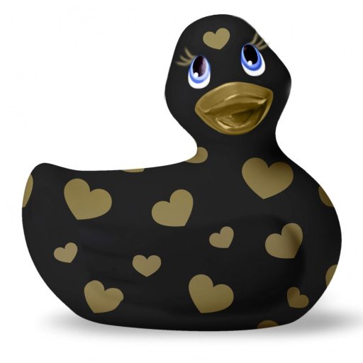 My Duckie Romance 2.0 - csikló vibrátor (fekete-arany)