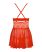 Obsessive 838-BAB-3 - pikáns csipkés babydoll és tanga (piros)