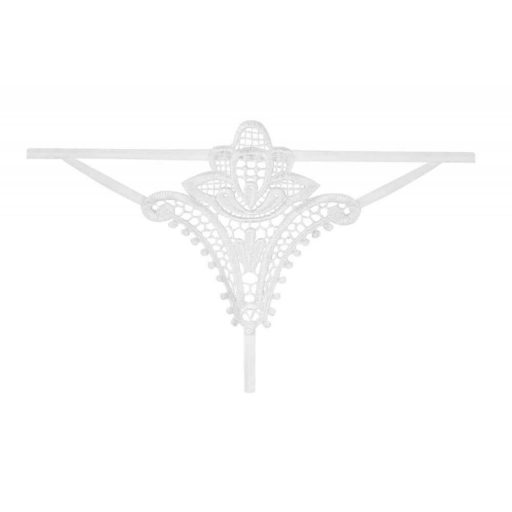 Obsessive Luiza - tulipános tanga (fehér)