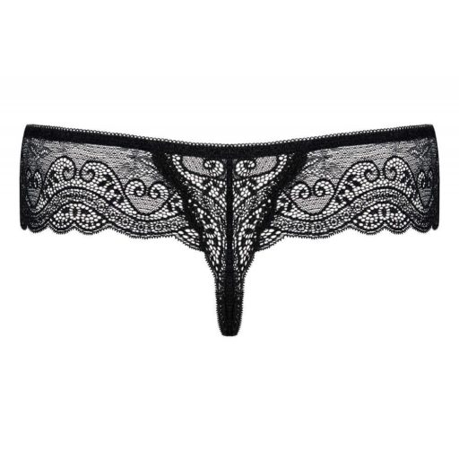 Obsessive Miamor - köves női csipke tanga (fekete)
