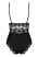 Obsessive 810-TED-1 - csipkés body (fekete)