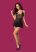Obsessive 838-BAB-1 - áttetsző, csipkés babydoll szett (fekete)