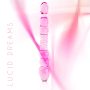   FEELZTOYS GLAZZZ Lucid Dreams - gyöngyös üveg dildó (pink)