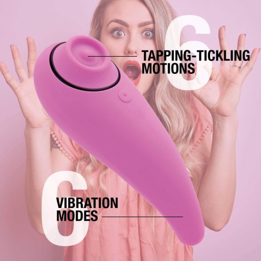FEELZTOYS Femmegasm - akkus 2in1 csikló vibrátor, csiklóizgató (pink)