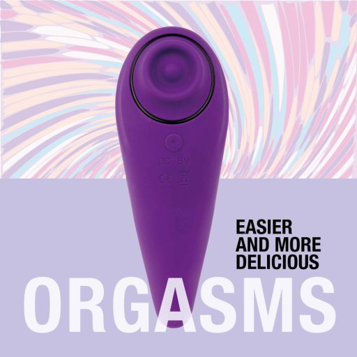FEELZTOYS Femmegasm - akkus 2in1 csikló vibrátor, csiklóizgató (lila)