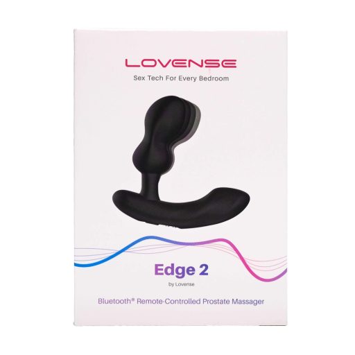Lovense Edge 2 – App-vezérelt prosztata vibrátor, férfiaknak (fekete)