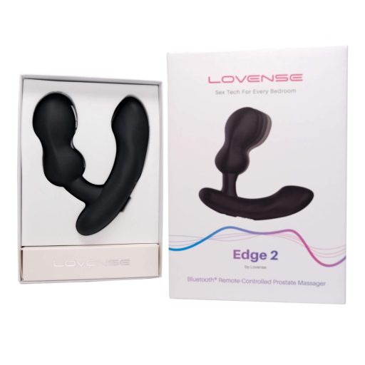 Lovense Edge 2 – App-vezérelt prosztata vibrátor, férfiaknak (fekete)