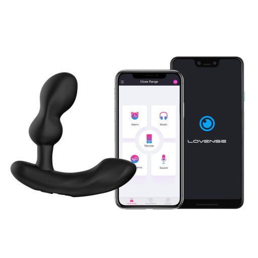 Lovense Edge 2 – App-vezérelt prosztata vibrátor, férfiaknak (fekete)