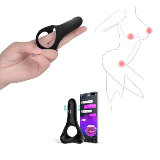 Magic Motion Rise - App-vezérelt vibrációs péniszgyűrű (fekete)