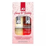   JO System Sweet & Bubble - ízes síkosító szett - pezsgő-csokis eper (2db)