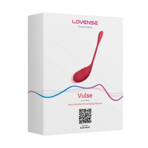Lovense Vulse - hordható App-vezérelt lökő vibrációs tojás (piros)