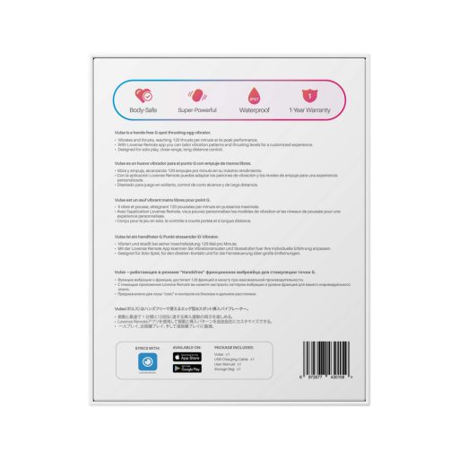 Lovense Vulse - hordható App-vezérelt lökő vibrációs tojás (piros)