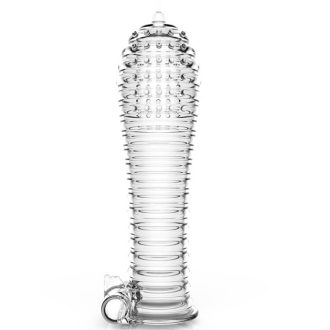   Lonely - vibrációs, vastagodó péniszköpeny (átlátszó)