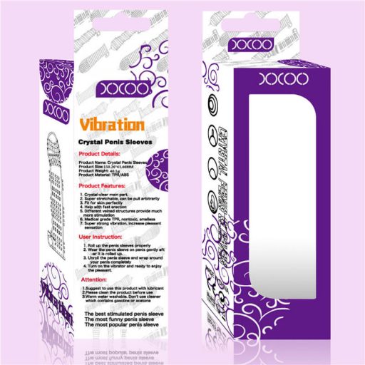 Lonely - vibrációs, tüskés péniszköpeny (átlátszó)