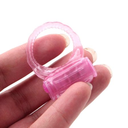 Egyszer használható pink, vibrációs péniszgyűrű