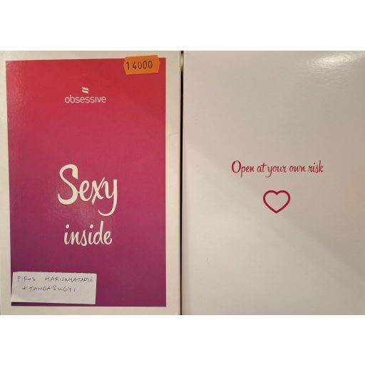 Obsessive harisnyatartó és tanga - L/XL